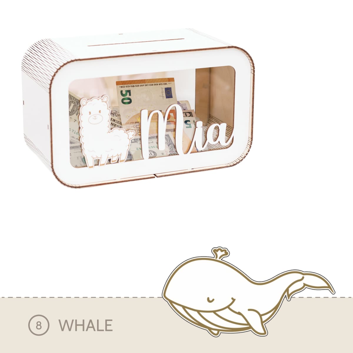Piggy Bank White