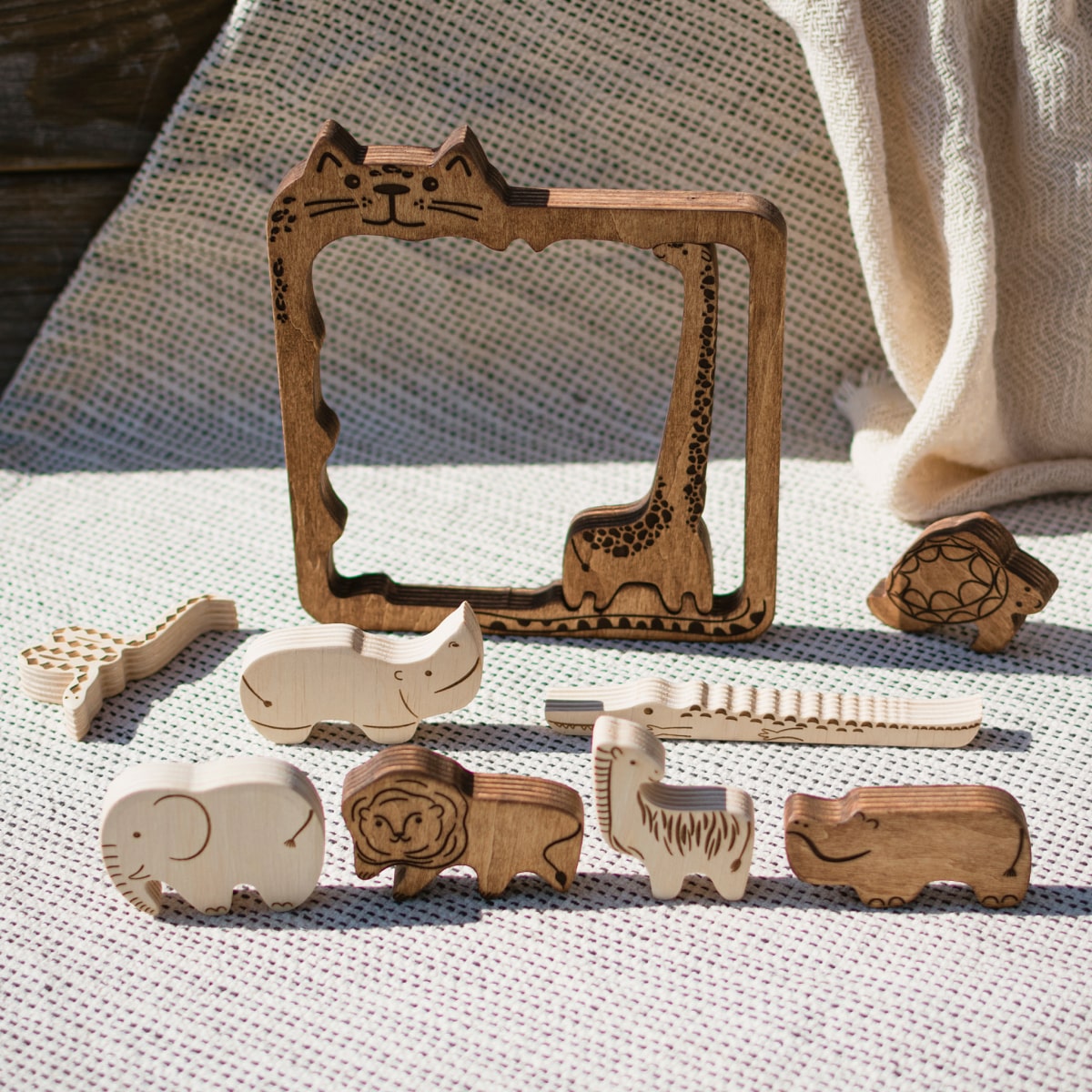 Puzzle Safari Wood Non-customized