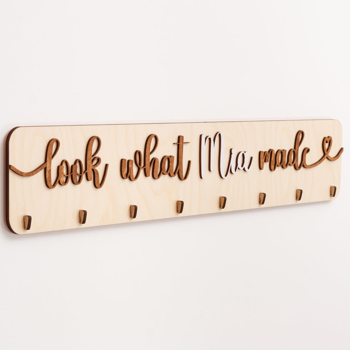 Look What I Made Sign White