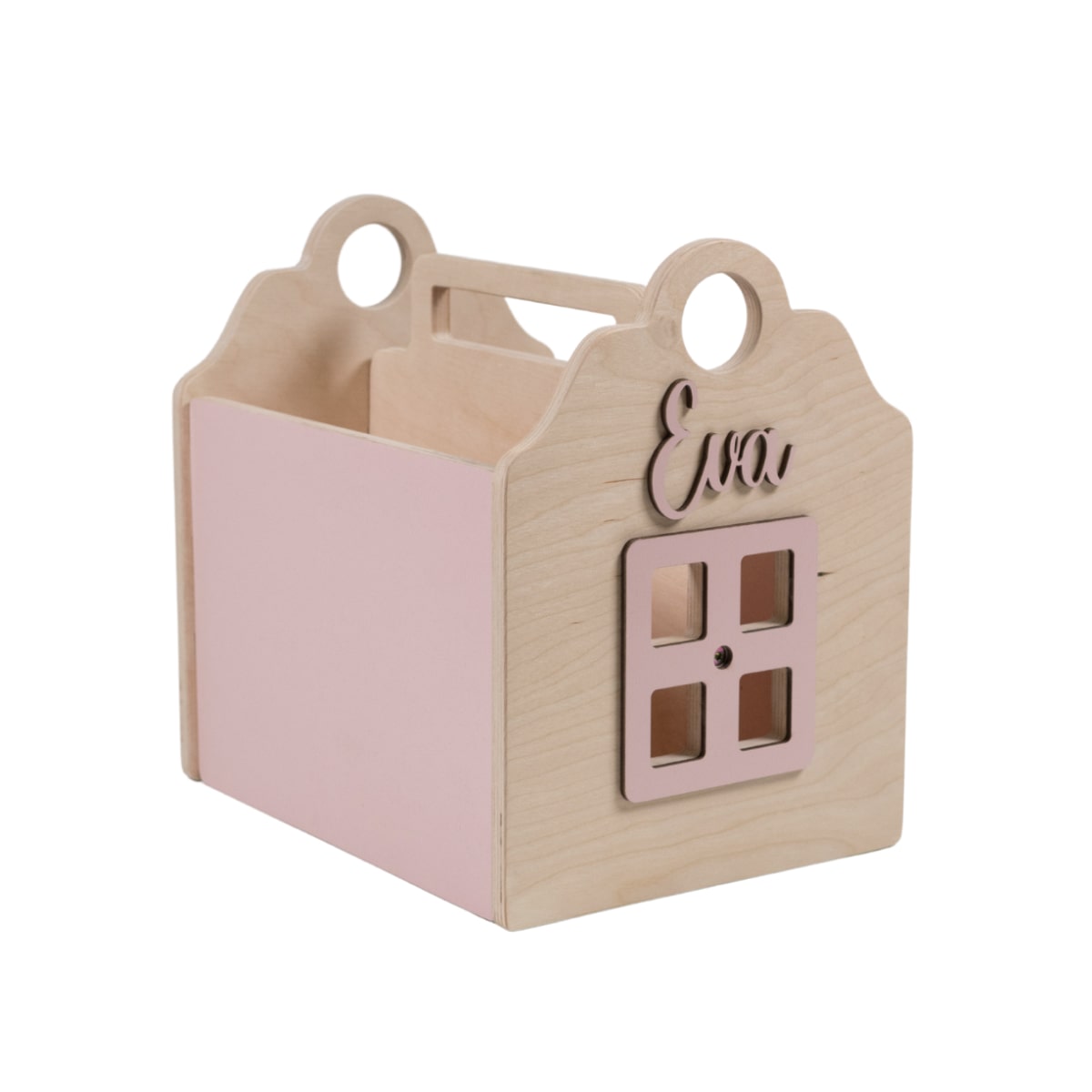 Box For Books Pink/Wood