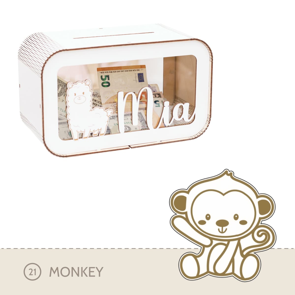 Piggy Bank White