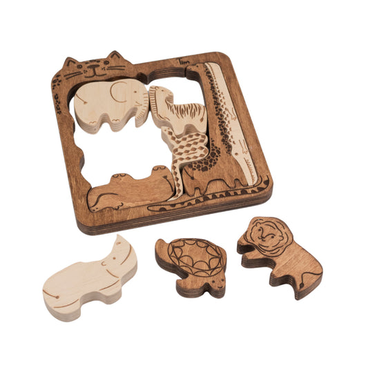 Puzzle Safari Wood