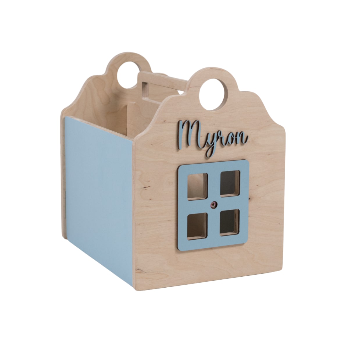 Box For Books Blue/Wood