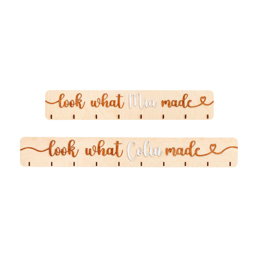 Look What I Made Sign White